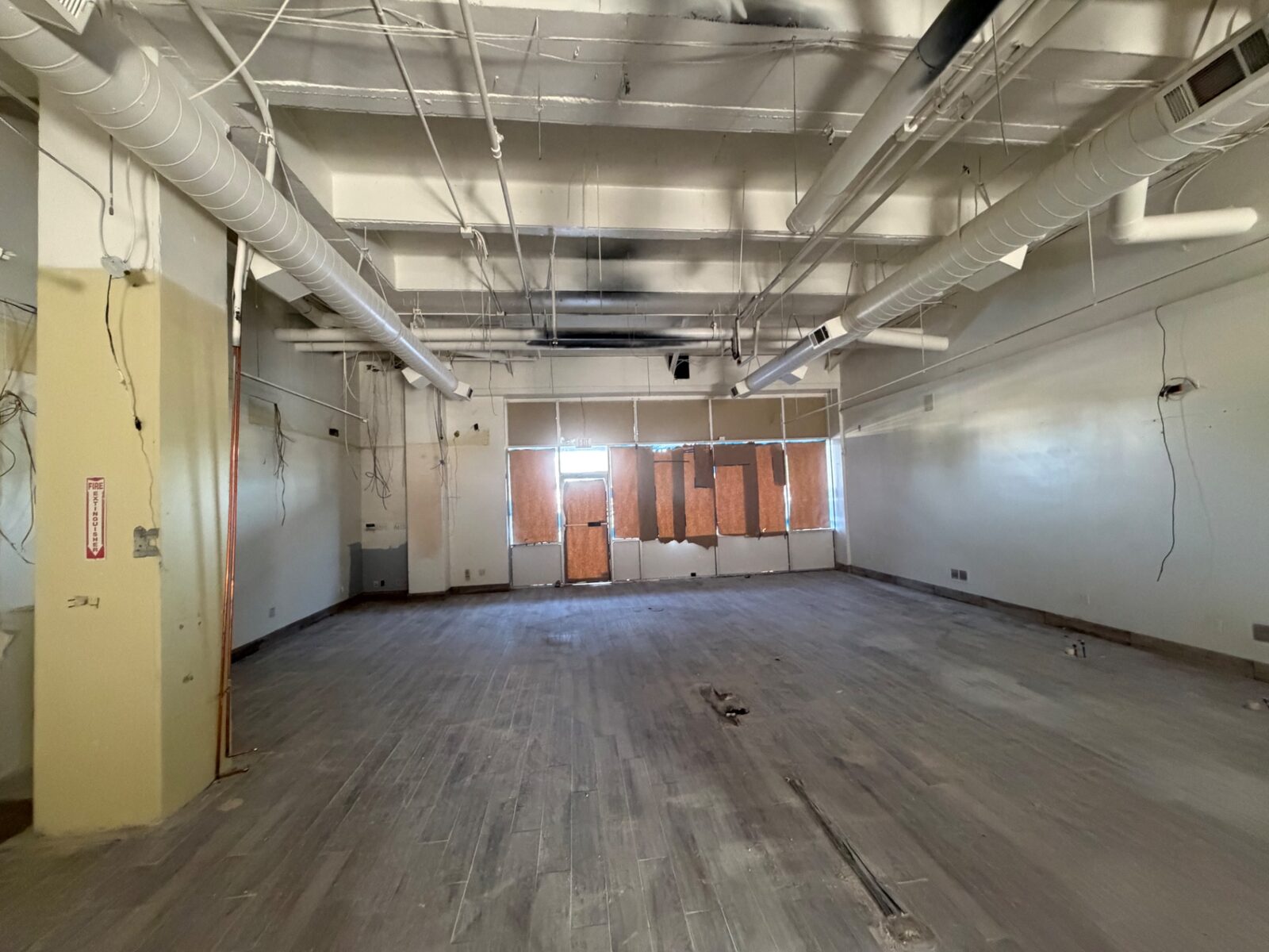 Office interior gutted